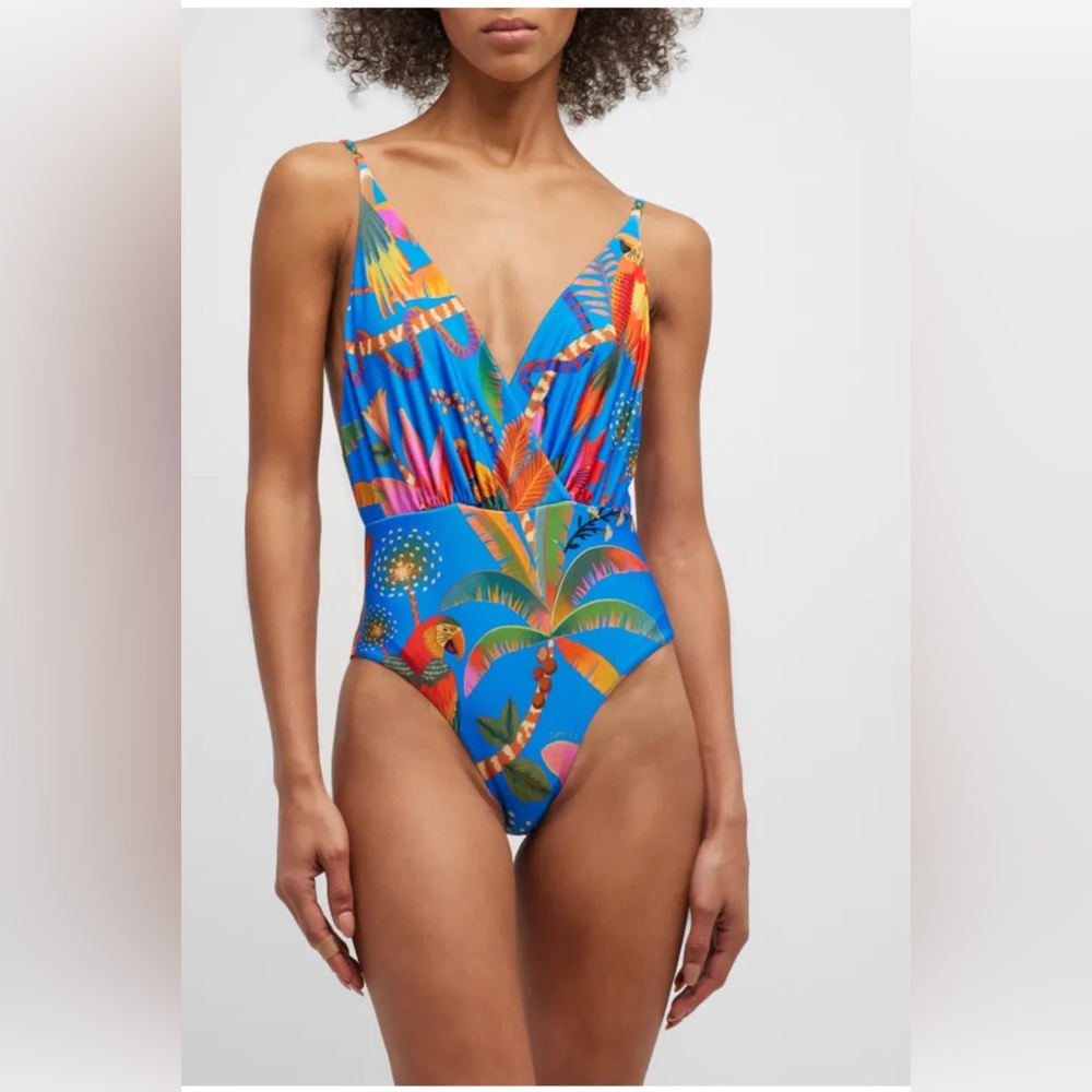 💙💙Farm Rio! Blue Macaw Swimsuit💙💙